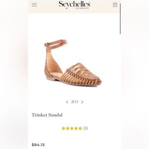 seychelles trinket sandal. Very good condition, worn a couple of times. Size 8.5